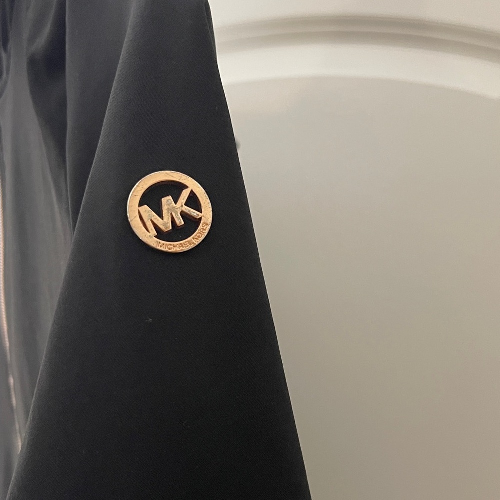 MICHAEL Michael Kors Kids Black Jacket with Pink Accents - Picture 7 of 10
